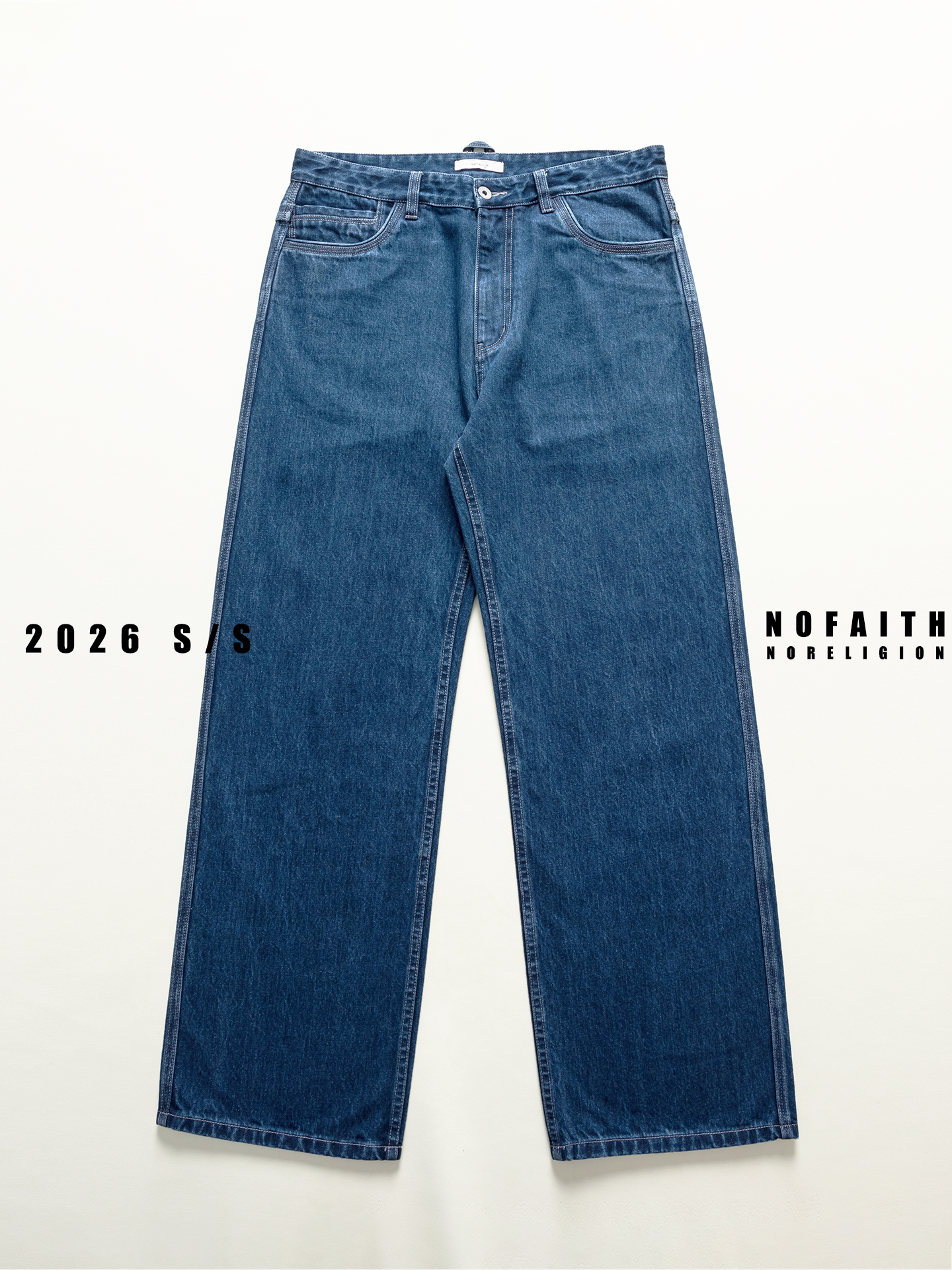 長繊維コットン厚手ワイドデニム N7179