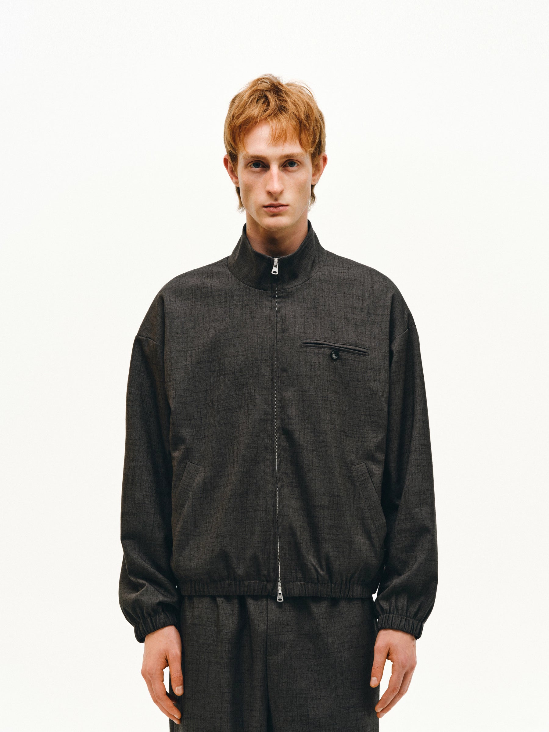 テンセルリネン・ジップブルゾン N6126