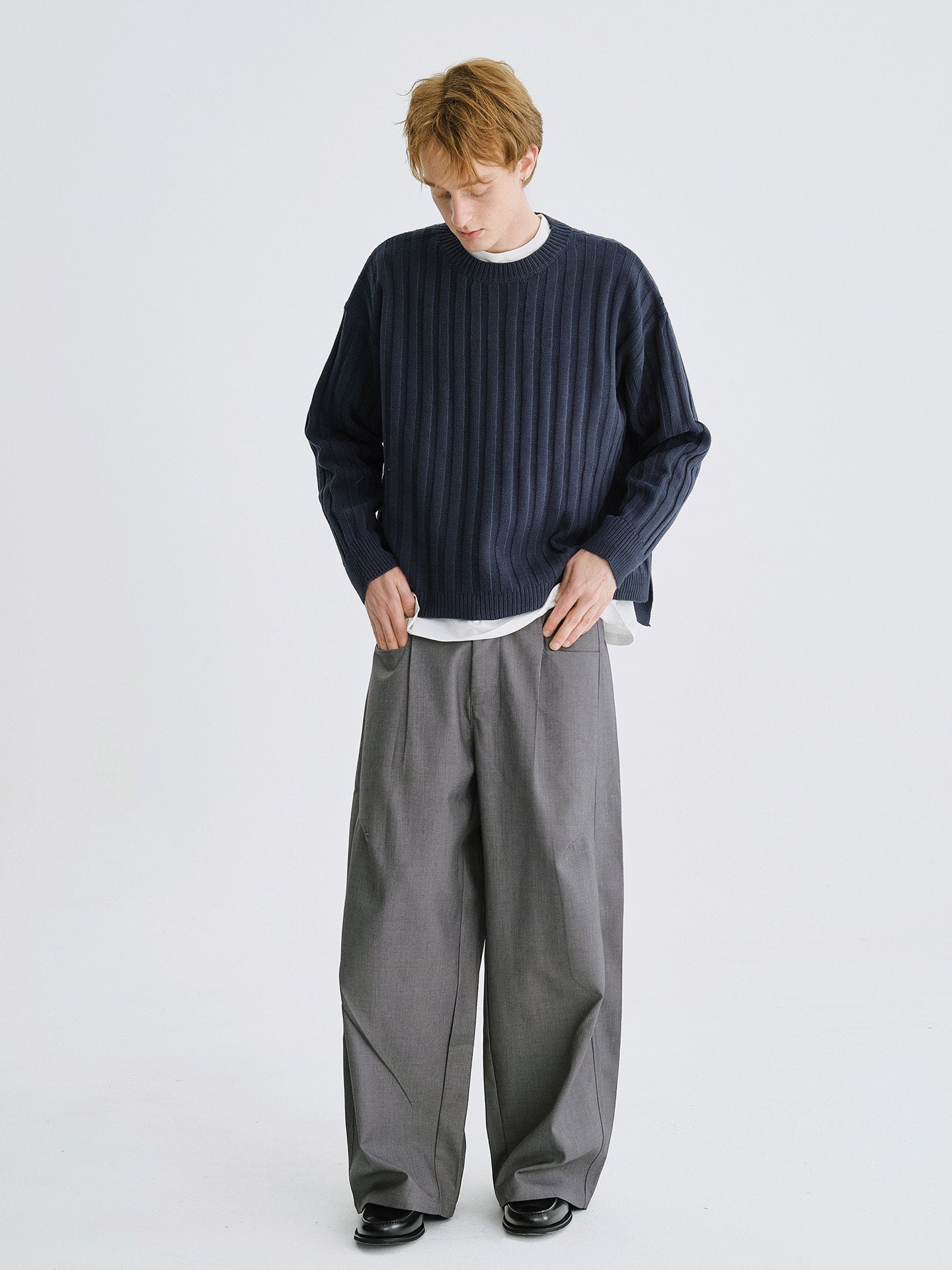 ミニマルリブ クリーンフィットニットN6714