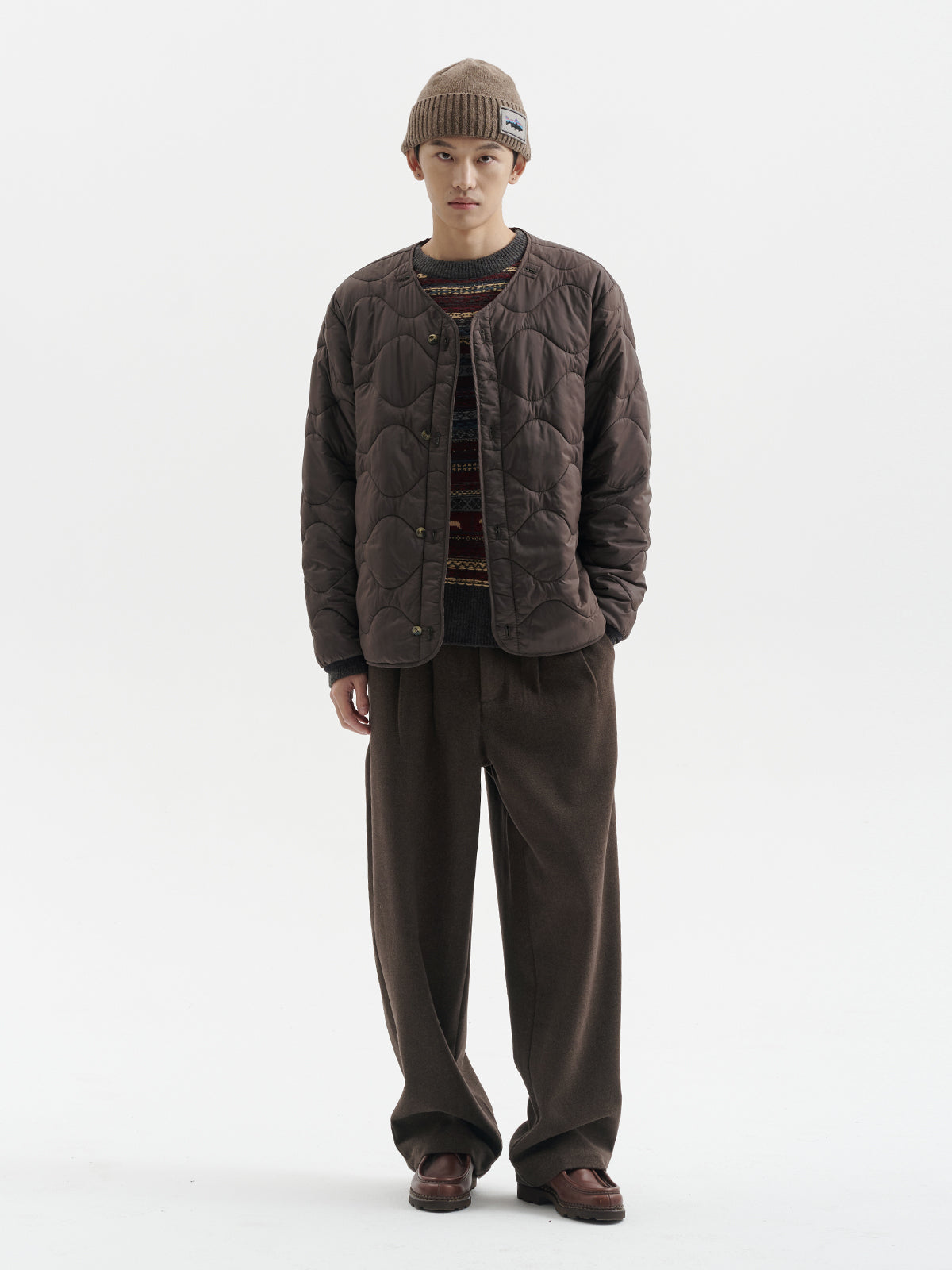 800Gヘビーウェイト・Aラインプリーツ・トラウザーズ N6202