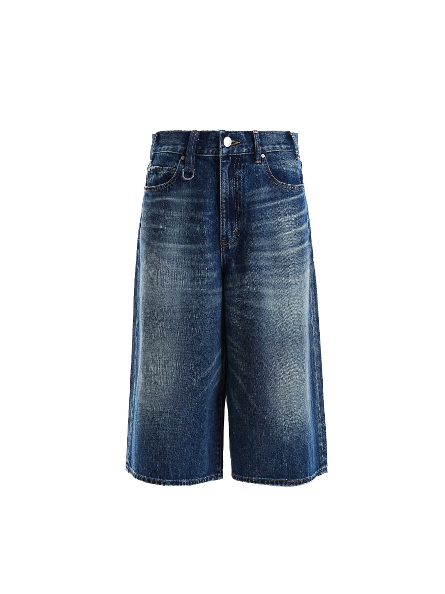 Half denim pants N5813