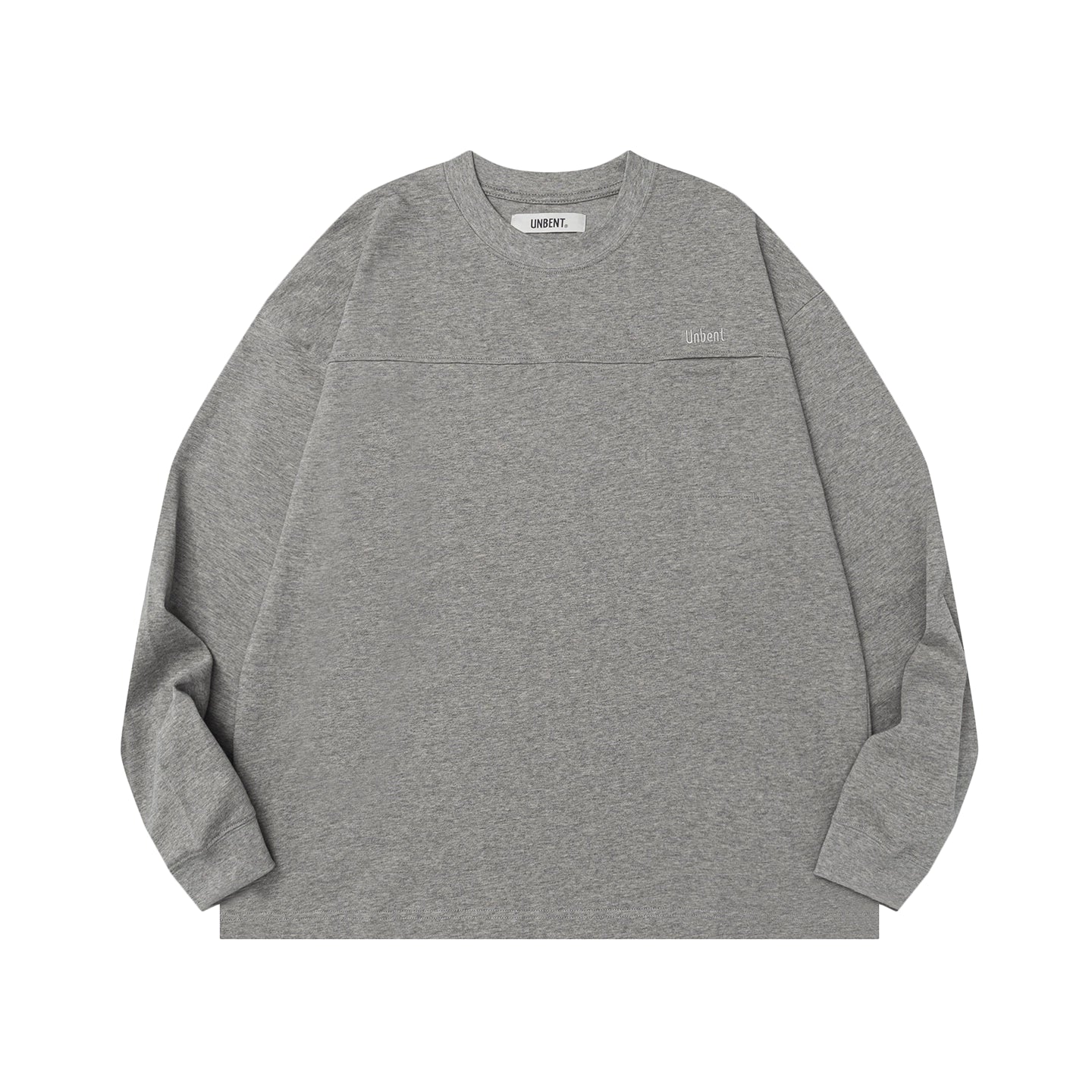 コットン刺繍ポケット ルーズロングTシャツ N5743