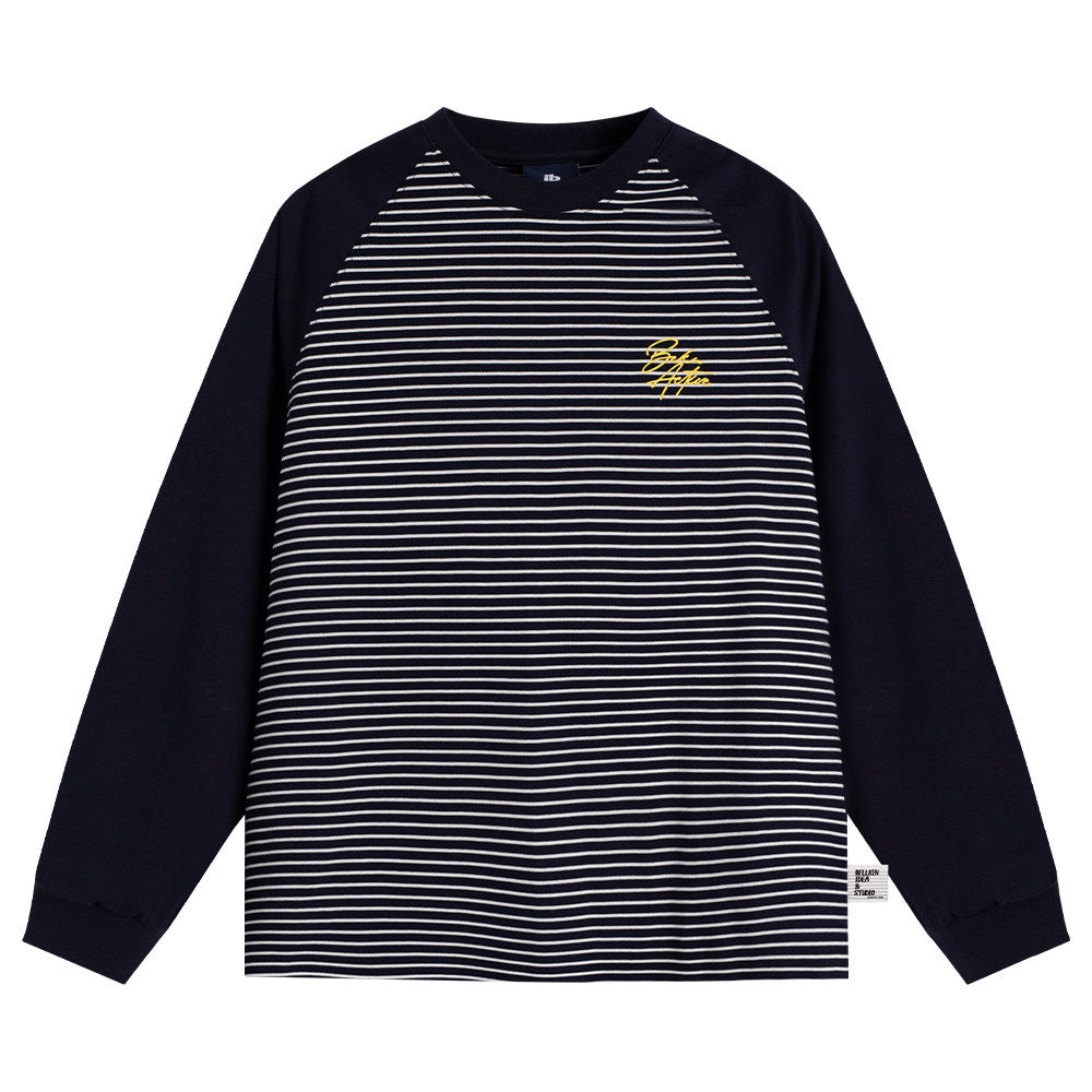 配色ラグランボーダー長袖Tシャツ N6654