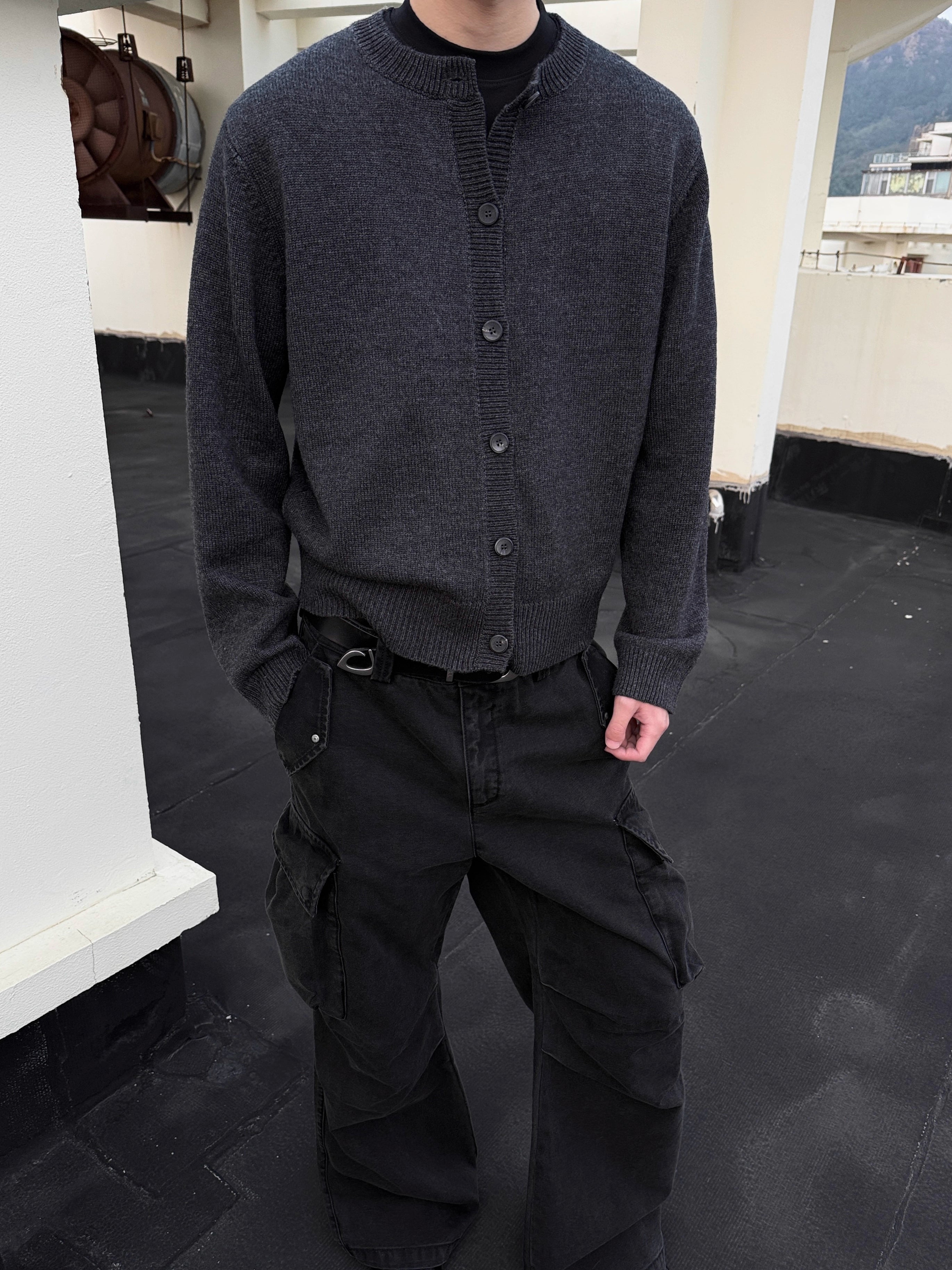 オーストラリア産ウールカーディガン N6109