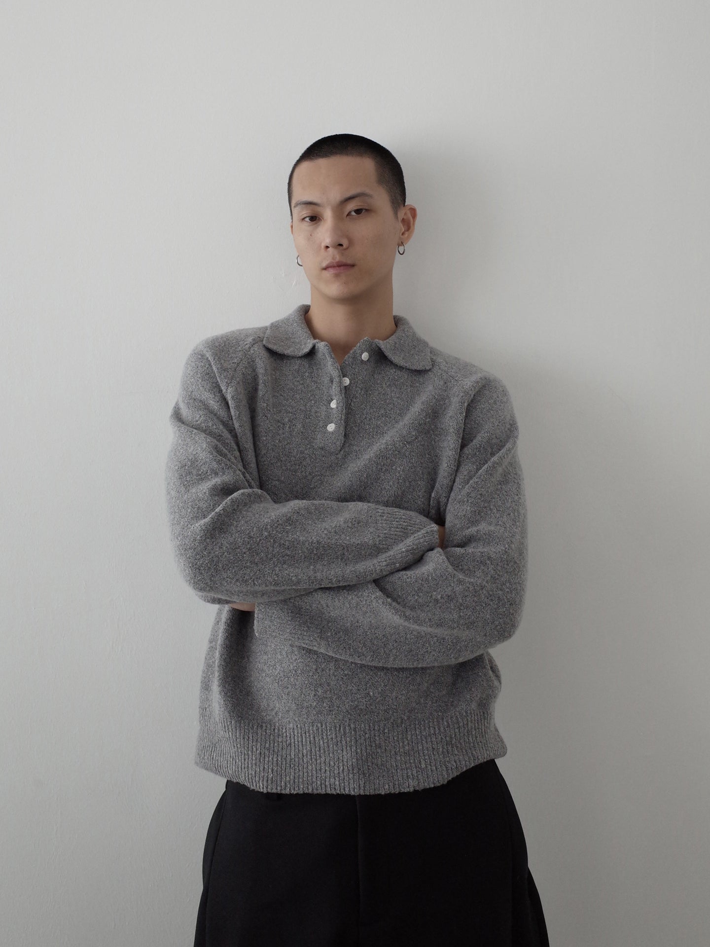 シャギーPoloニット オールドマネーリラックス N6298