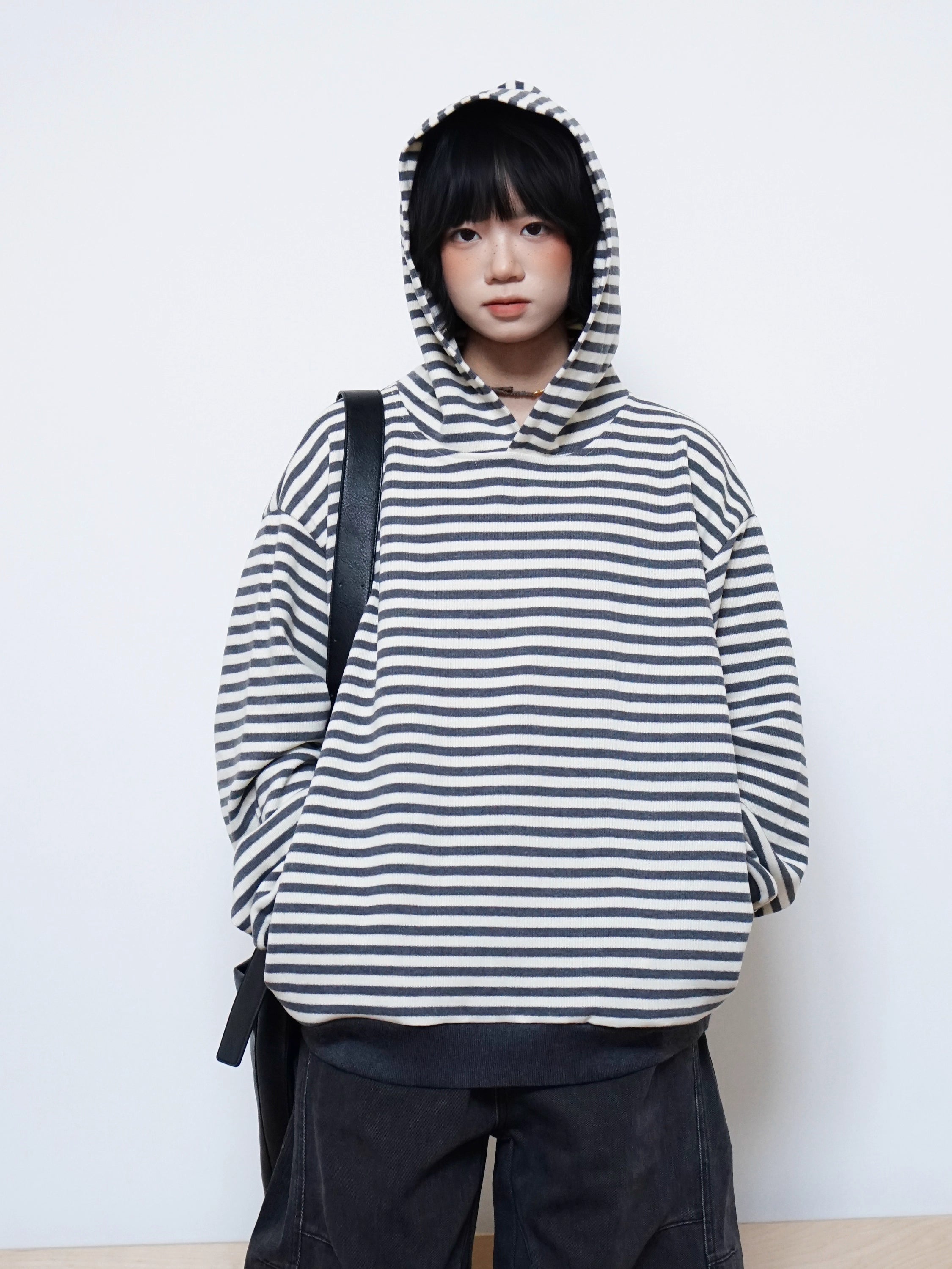 クラシックストライプ フーディー N5785
