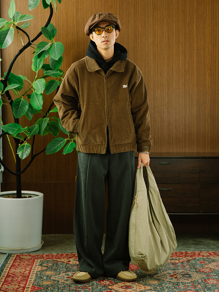 コーデュロイ×ボア 中綿ウォームジャケット N6325