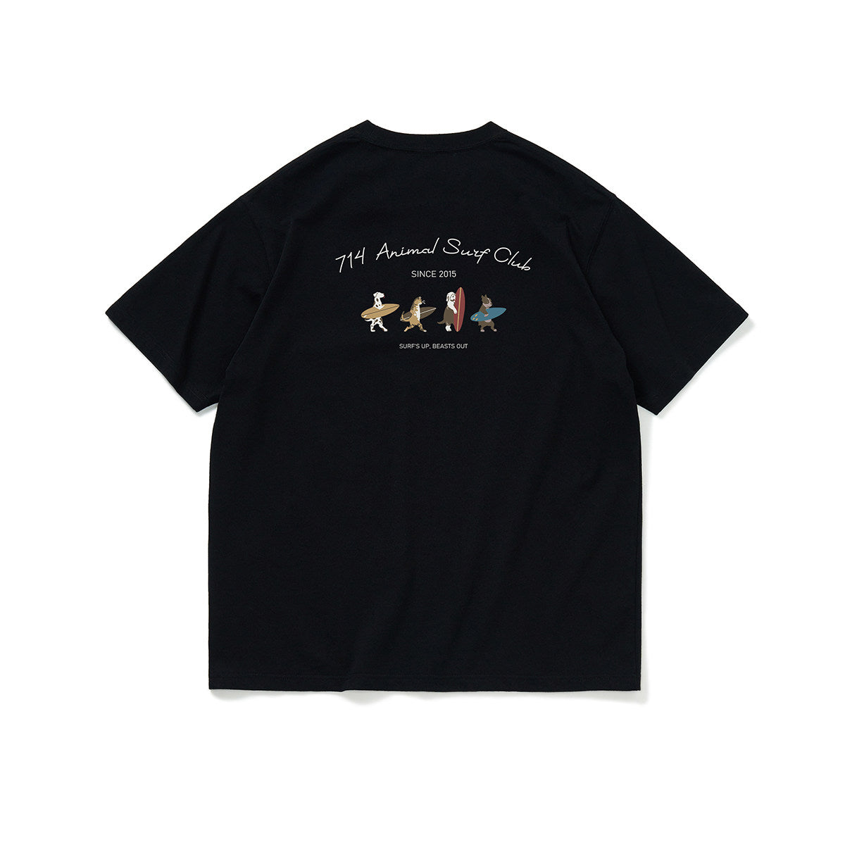 コットン100% アニマルサーフ プリントTシャツ N6738