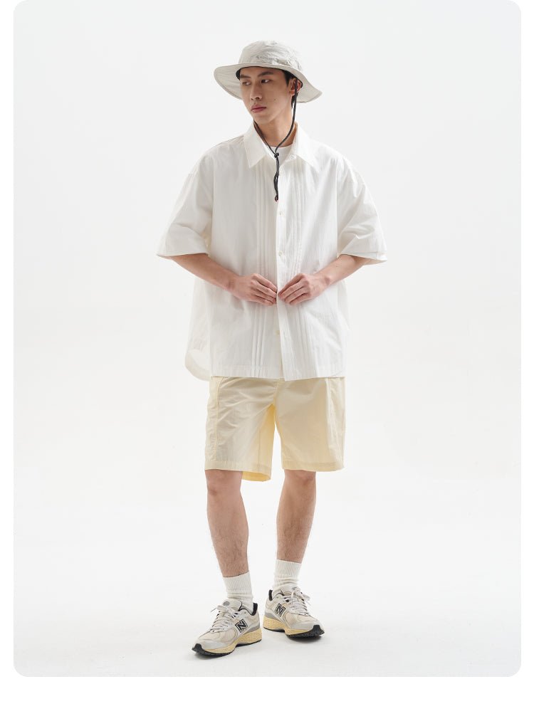 accordion pleat shirt / プリーツシャツ N3735 - NNine