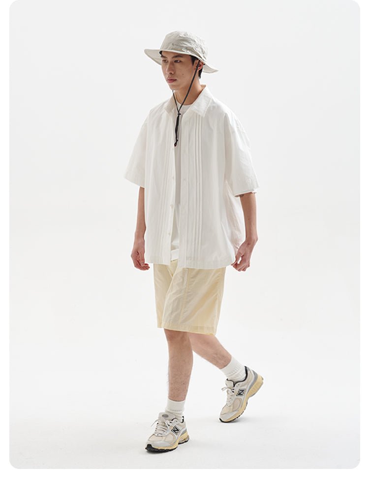 accordion pleat shirt / プリーツシャツ N3735 - NNine