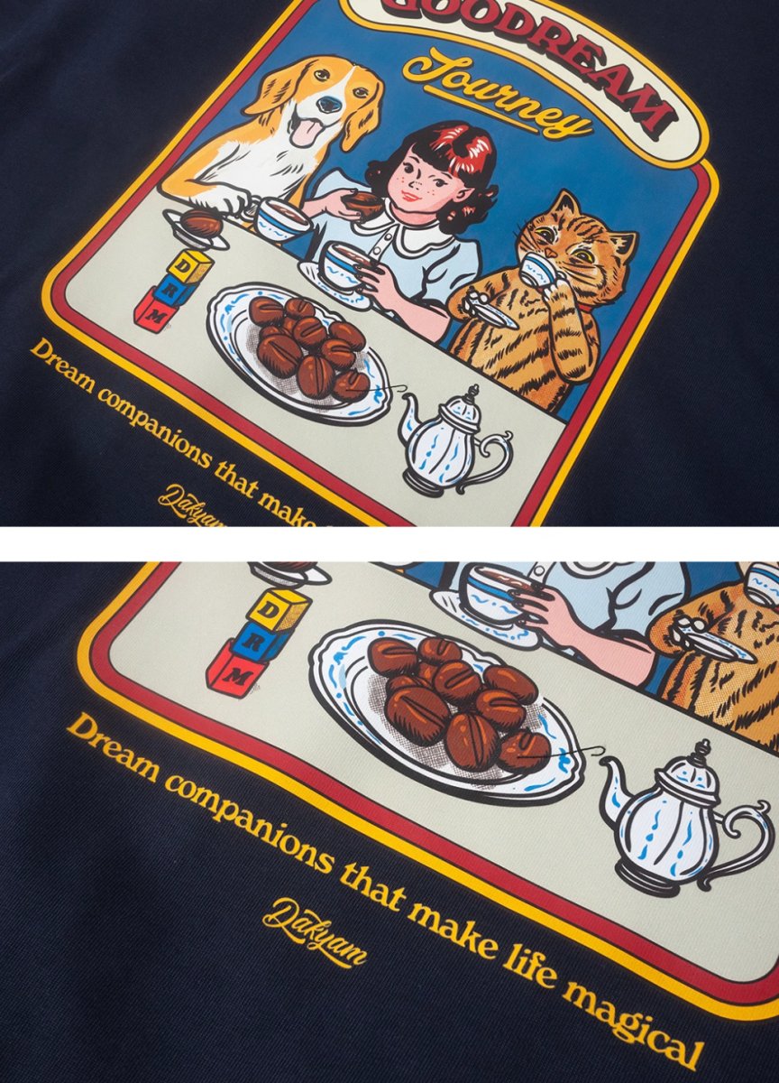 Afternoon tea print T-shirt N4050 - NNine