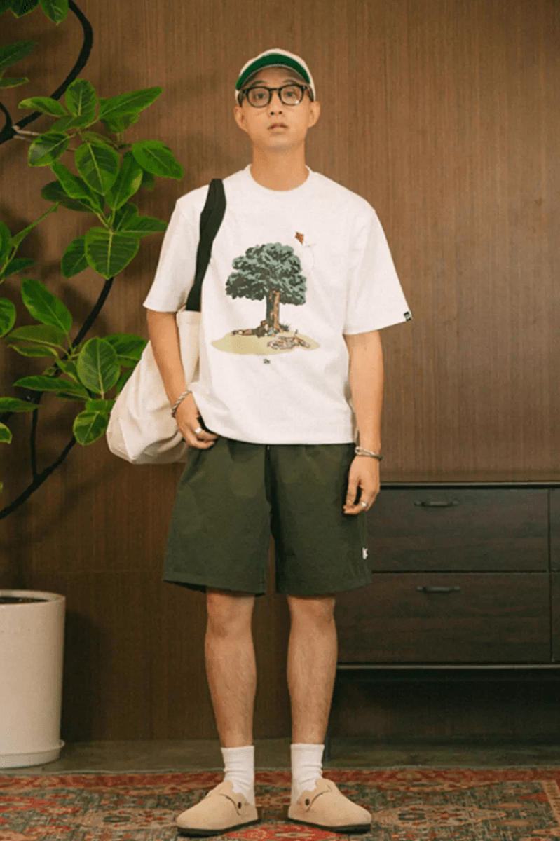 AfternoonプリントTシャツ コットン100% / Afternoon Print T-shirt N5508 - ファッション通販NNine(ナイン)