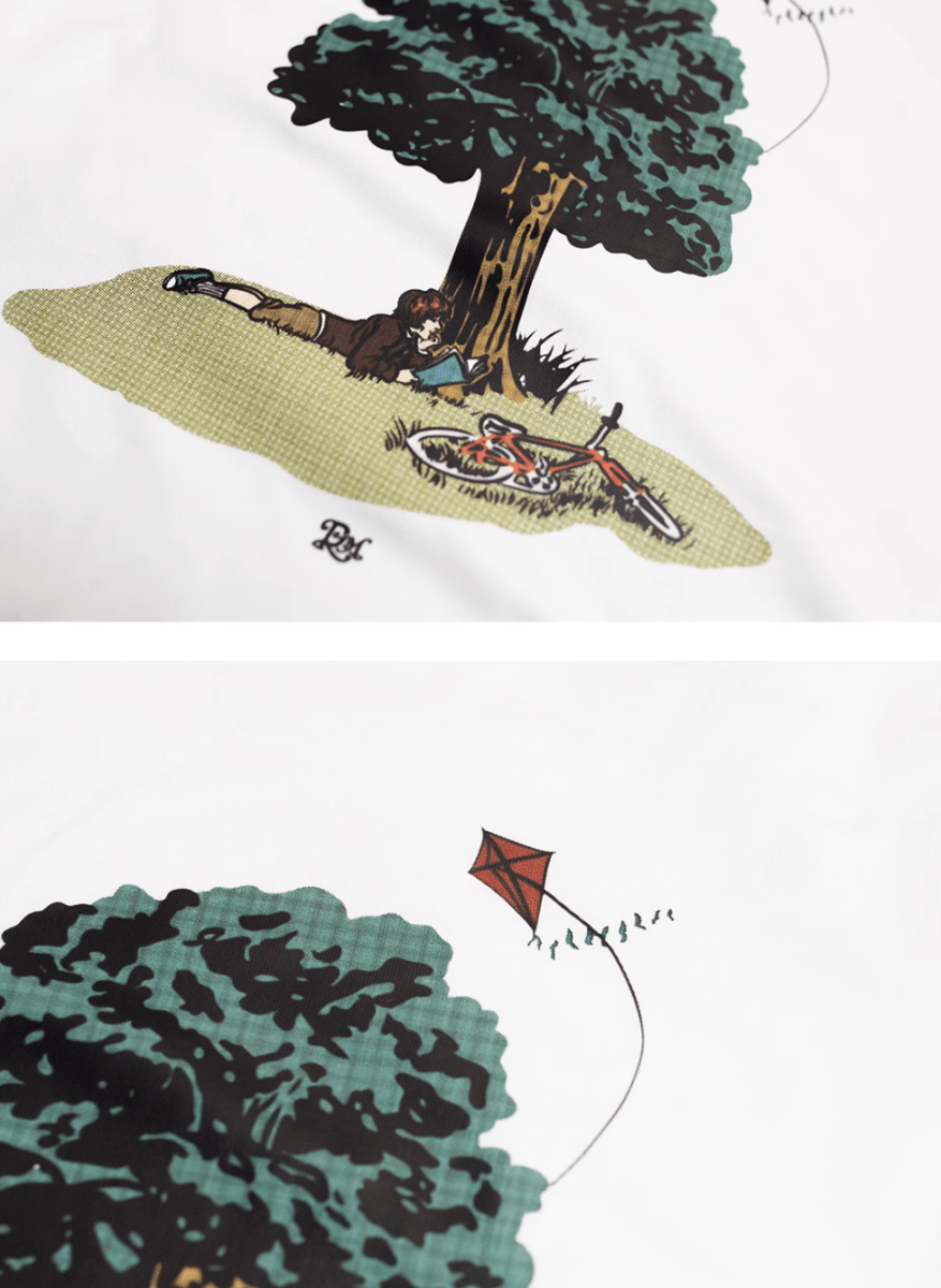 AfternoonプリントTシャツ コットン100% / Afternoon Print T-shirt N5508 - ファッション通販NNine(ナイン)