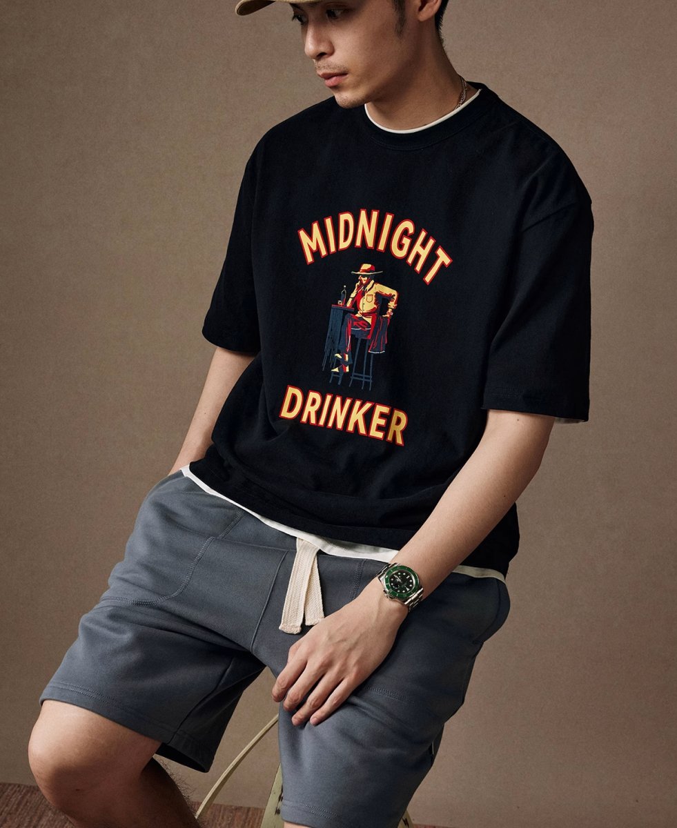 American print short sleeve T - shirt /キャラクタープリントT N3756 - NNine