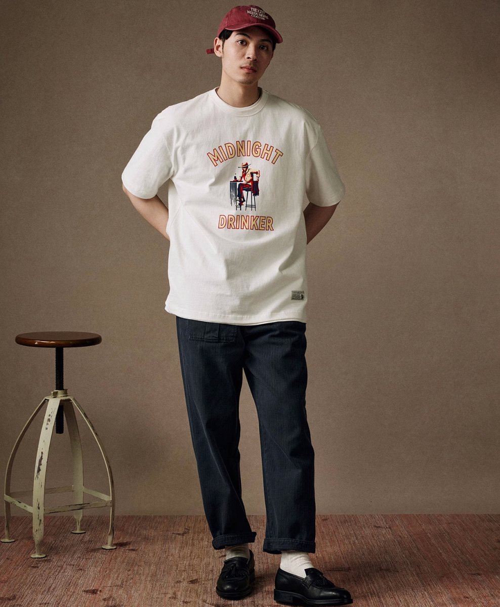 American print short sleeve T - shirt /キャラクタープリントT N3756 - NNine