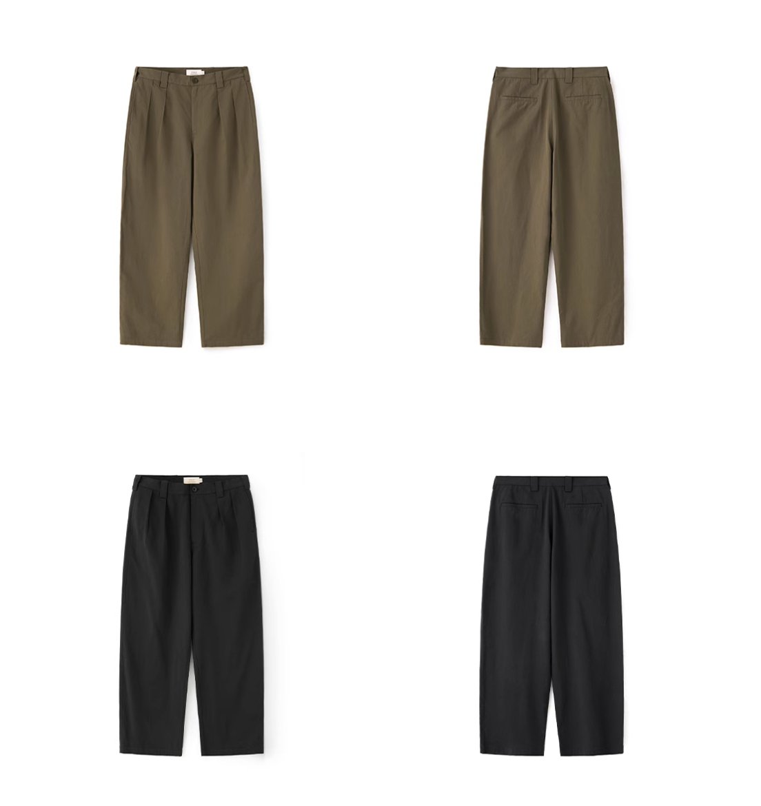 Anti - wrinkle double pleat pants N3853 - NNine