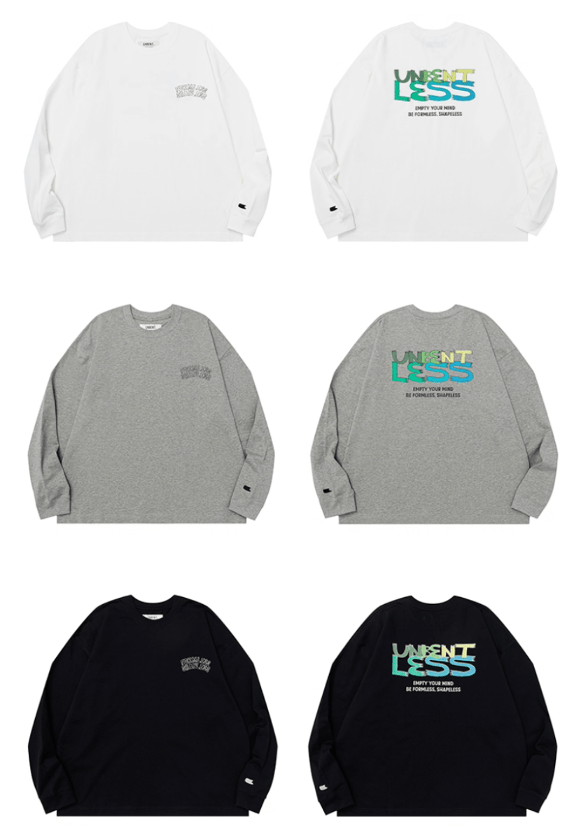 Back print long sleeve T-shirt N5645 - ファッション通販NNine(ナイン)