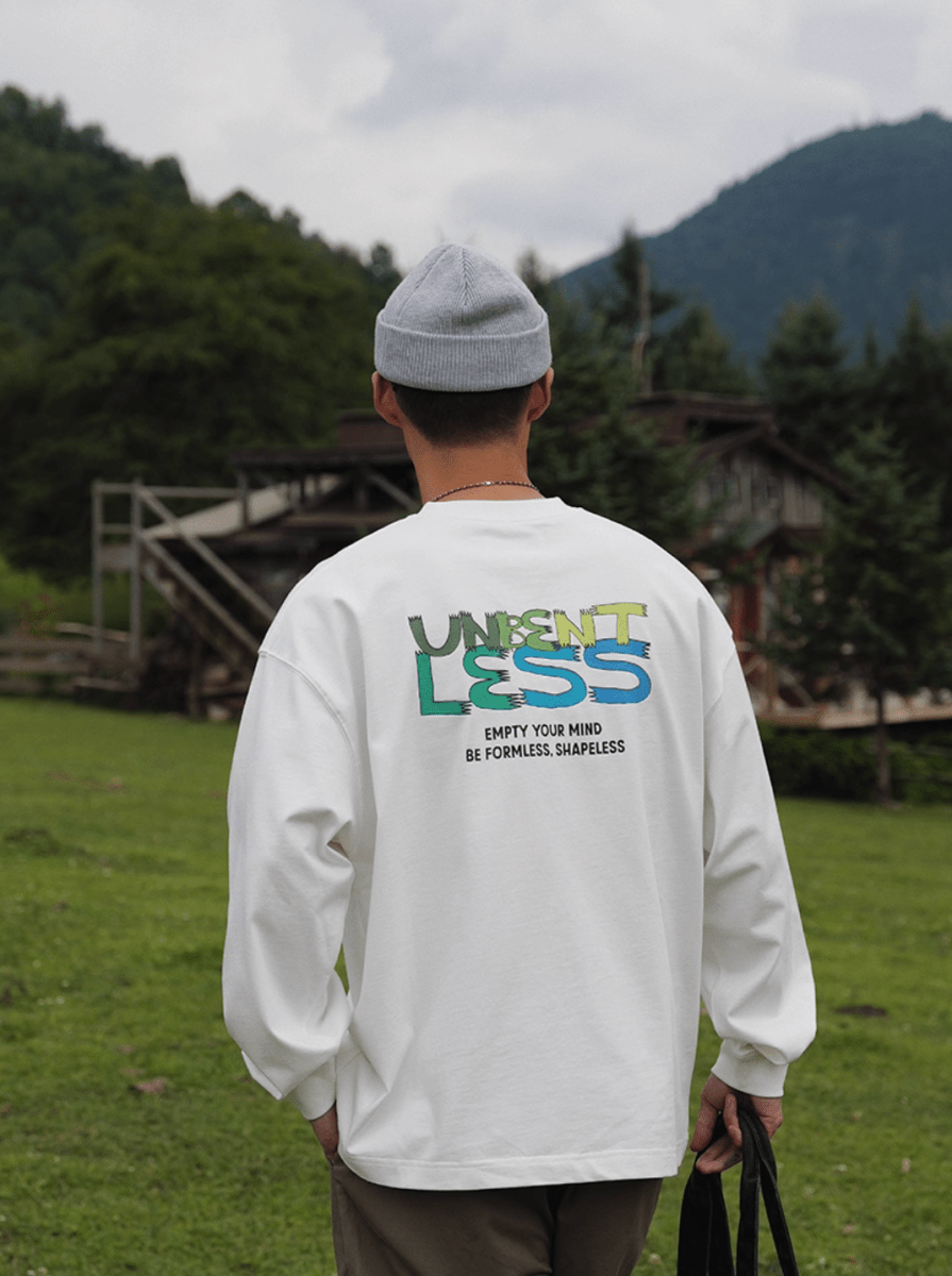 Back print long sleeve T-shirt N5645 - ファッション通販NNine(ナイン)