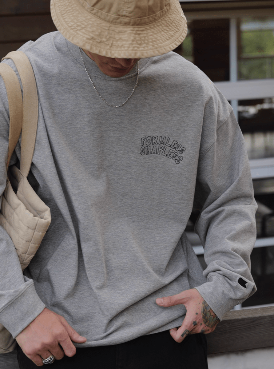 Back print long sleeve T-shirt N5645 - ファッション通販NNine(ナイン)
