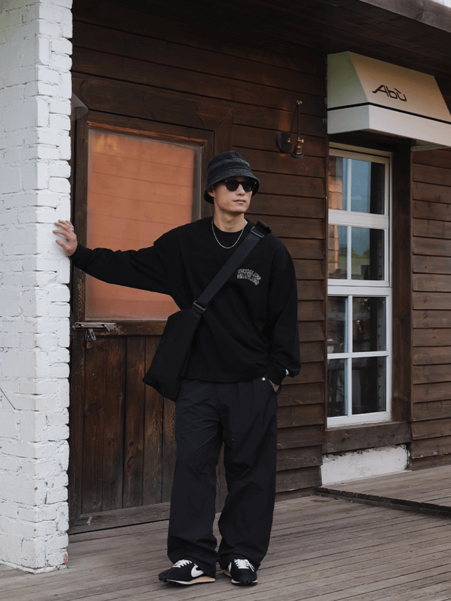 Back print long sleeve T-shirt N5645 - ファッション通販NNine(ナイン)