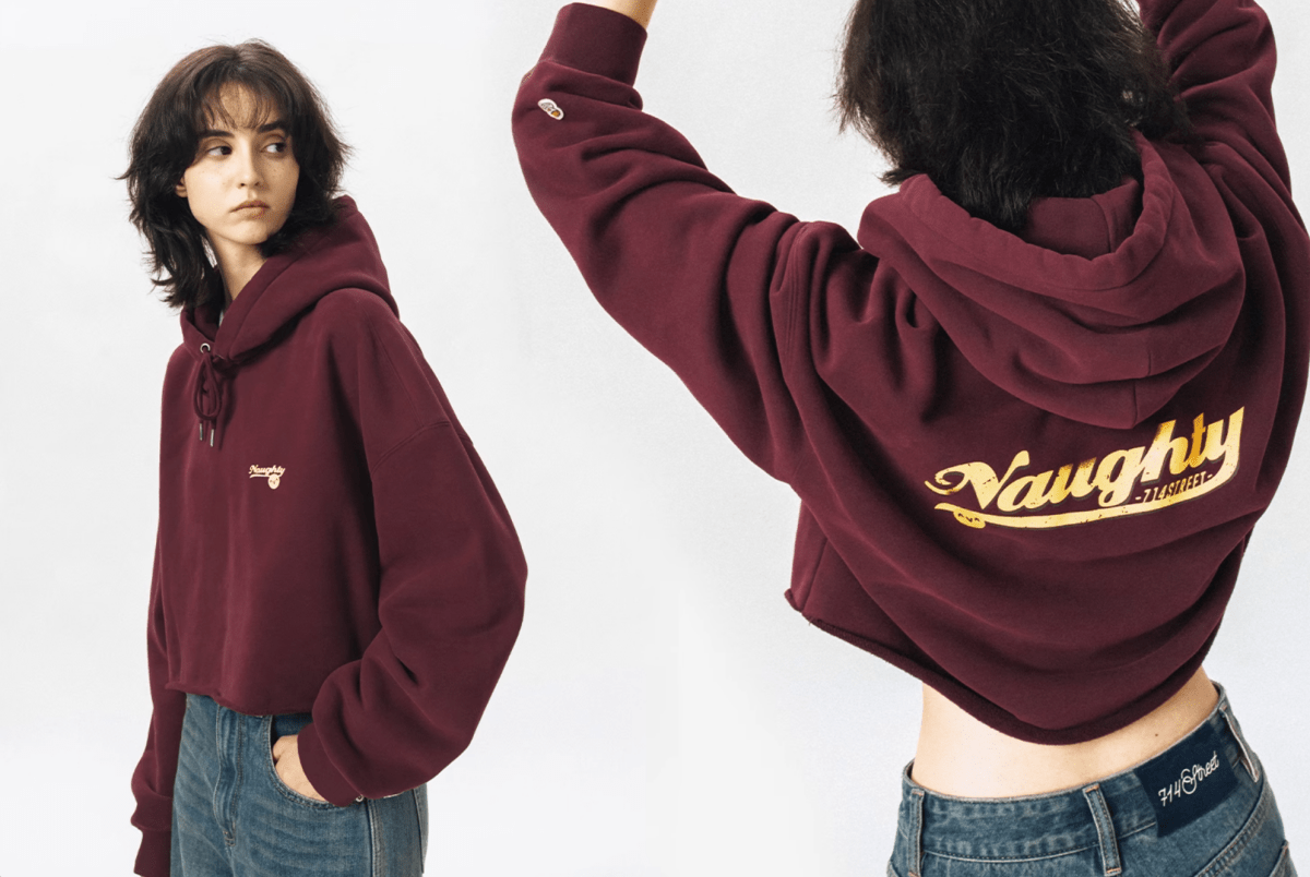Back print short hoody N3197 - ファッション通販 NNine(ナイン)
