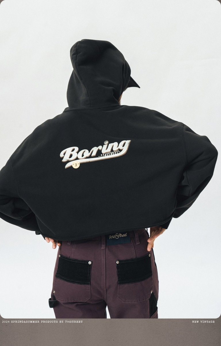Back print short hoody N3197 - ファッション通販 NNine(ナイン)