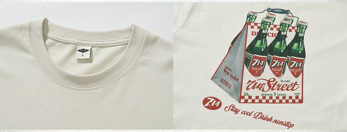 Back print T-shirt short sleeve vintage vintage style バックプリント Tシャツ 半袖 ヴィンテージ 古着風 N5297 - ファッション通販 NNine(ナイン)