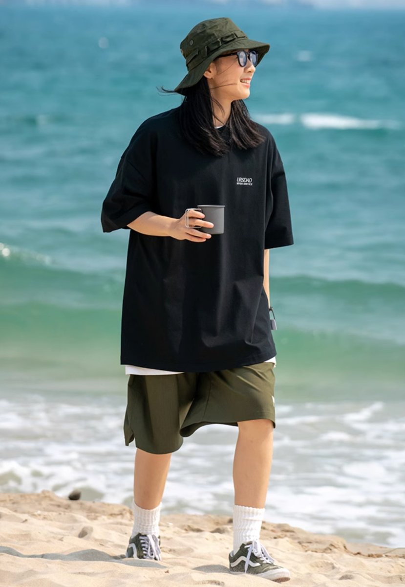 【吸湿速乾繊維】back print t - shirt / ヘビーウェイトオーバーサイズTシャツ N3870 - NNine