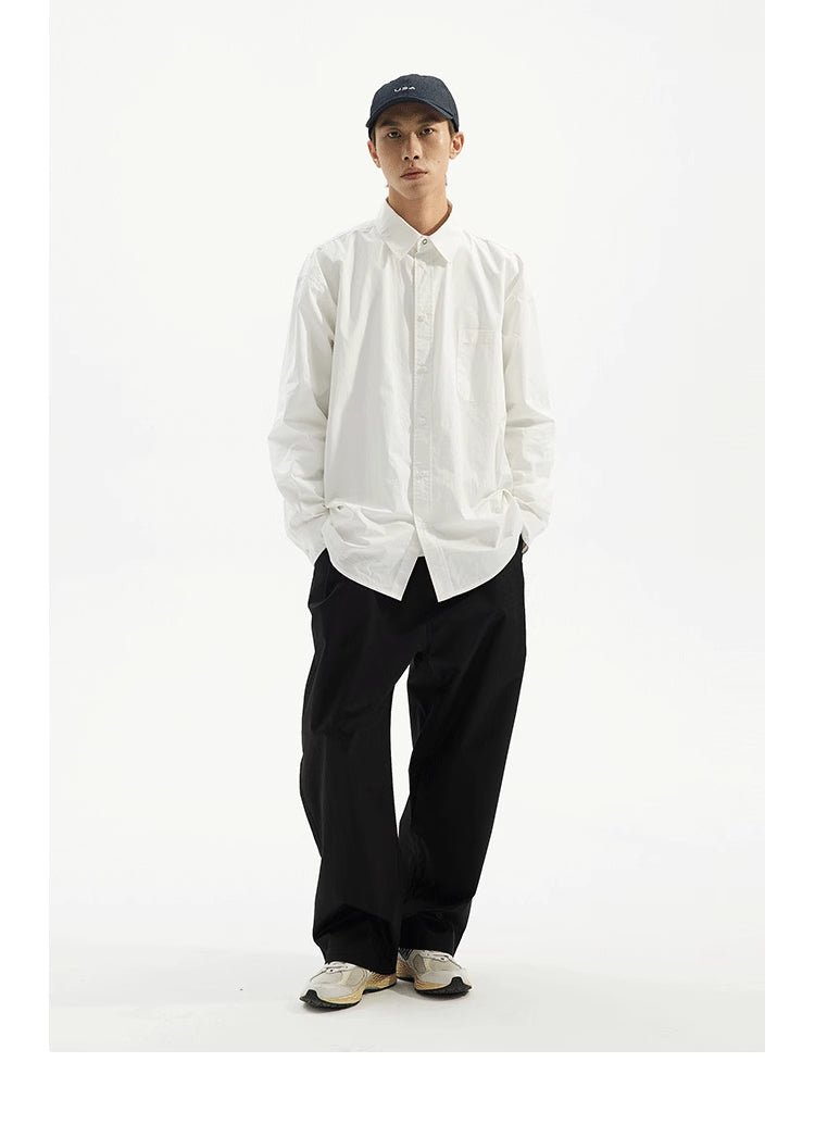 basic long sleeve shirt / ベーシックルーズシャツ N3848 - NNine