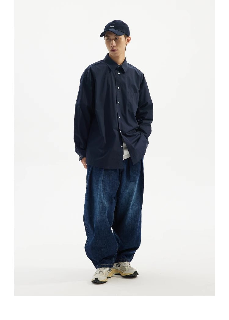 basic long sleeve shirt / ベーシックルーズシャツ N3848 - NNine