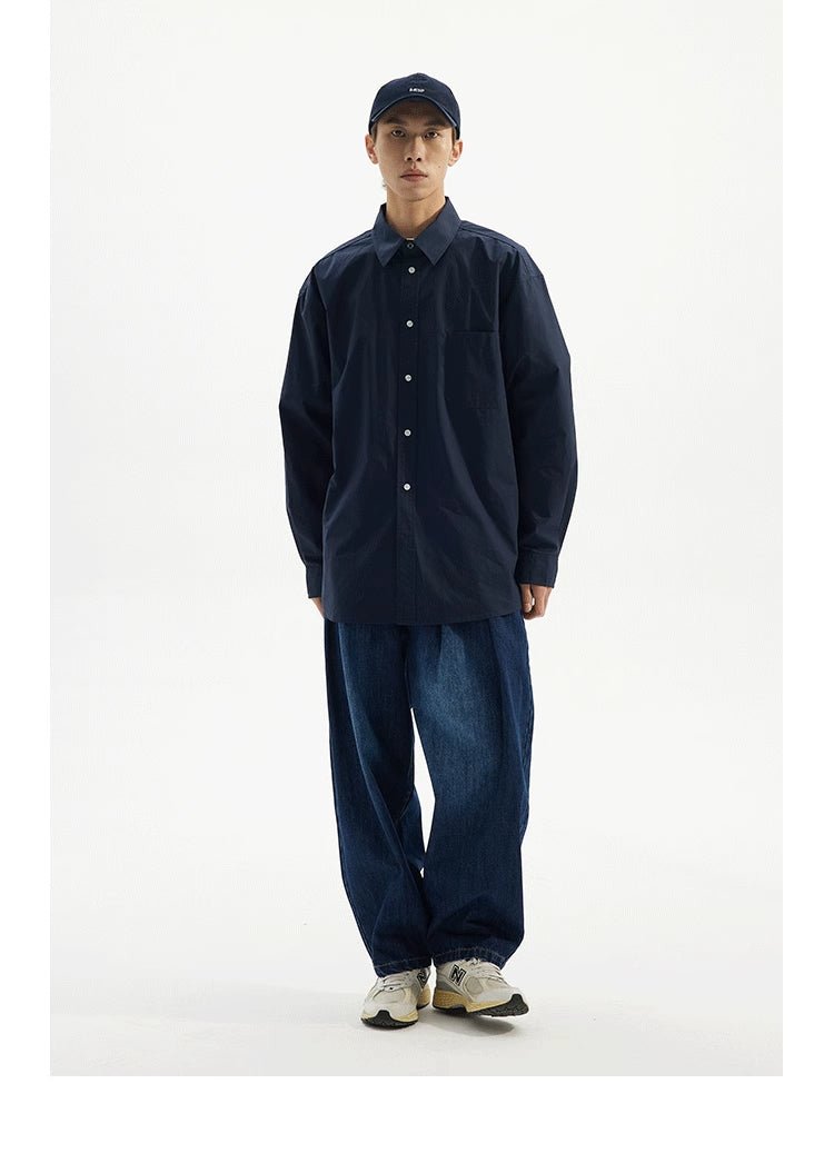 basic long sleeve shirt / ベーシックルーズシャツ N3848 - NNine