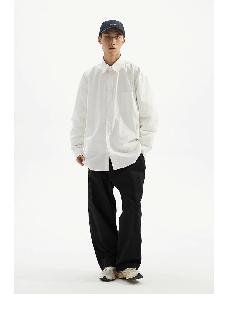 basic long sleeve shirt / ベーシックルーズシャツ N3848 - NNine