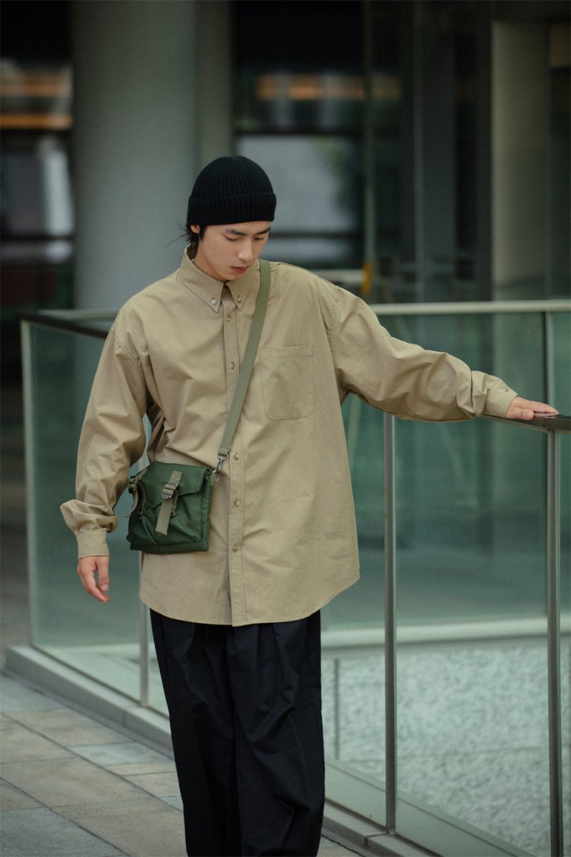 Big silhouette retro shirt /ビックシャツ N3698 - NNine