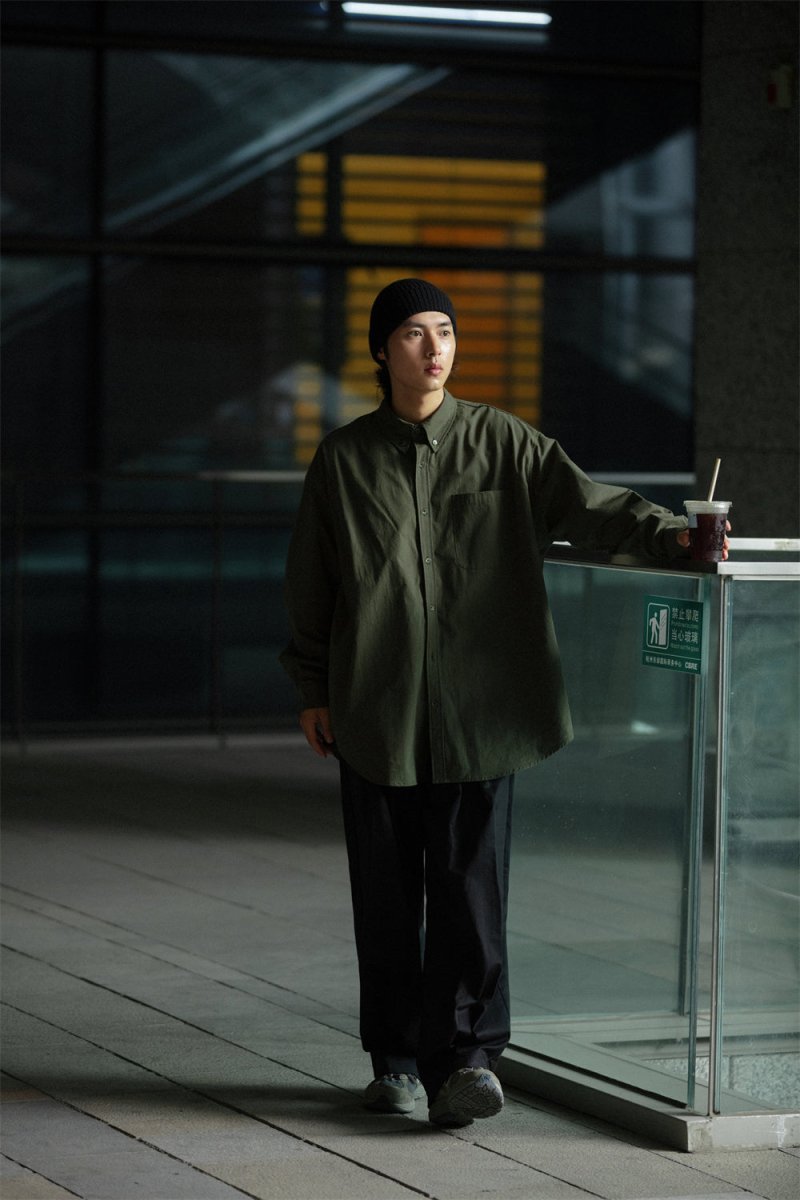 Big silhouette retro shirt /ビックシャツ N3698 - NNine