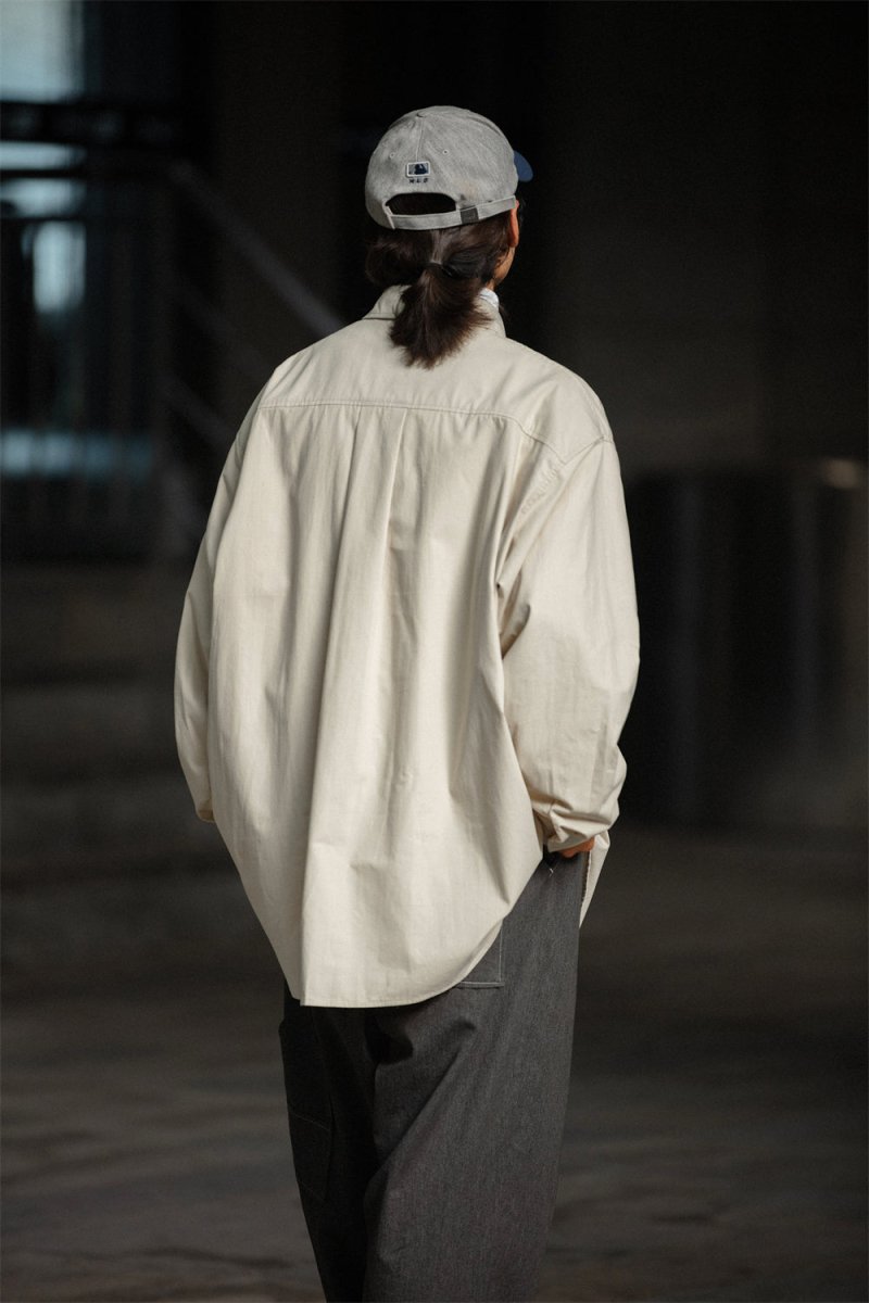 Big silhouette retro shirt /ビックシャツ N3698 - NNine
