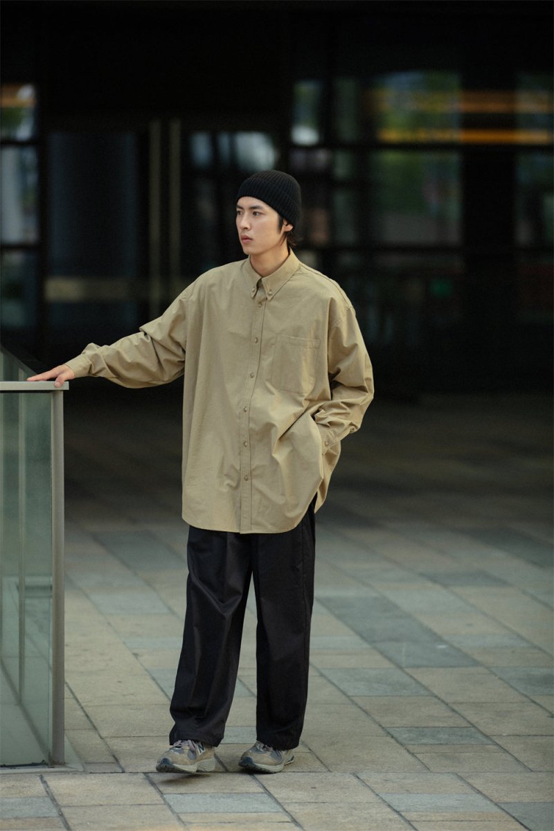 Big silhouette retro shirt /ビックシャツ N3698 - NNine