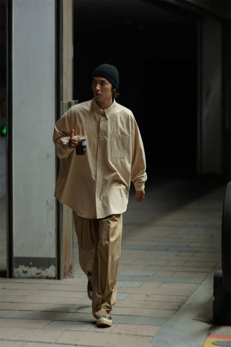 Big silhouette retro shirt /ビックシャツ N3698 - NNine