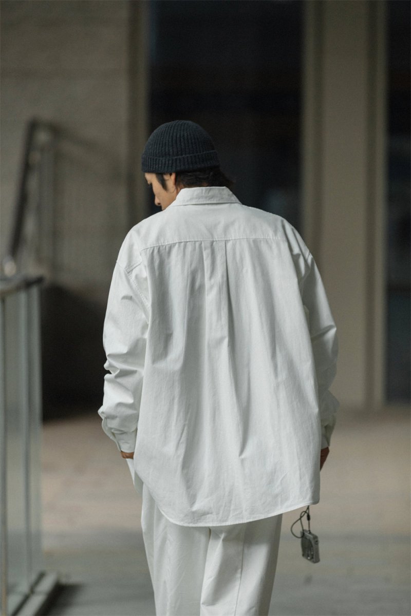 Big silhouette retro shirt /ビックシャツ N3698 - NNine