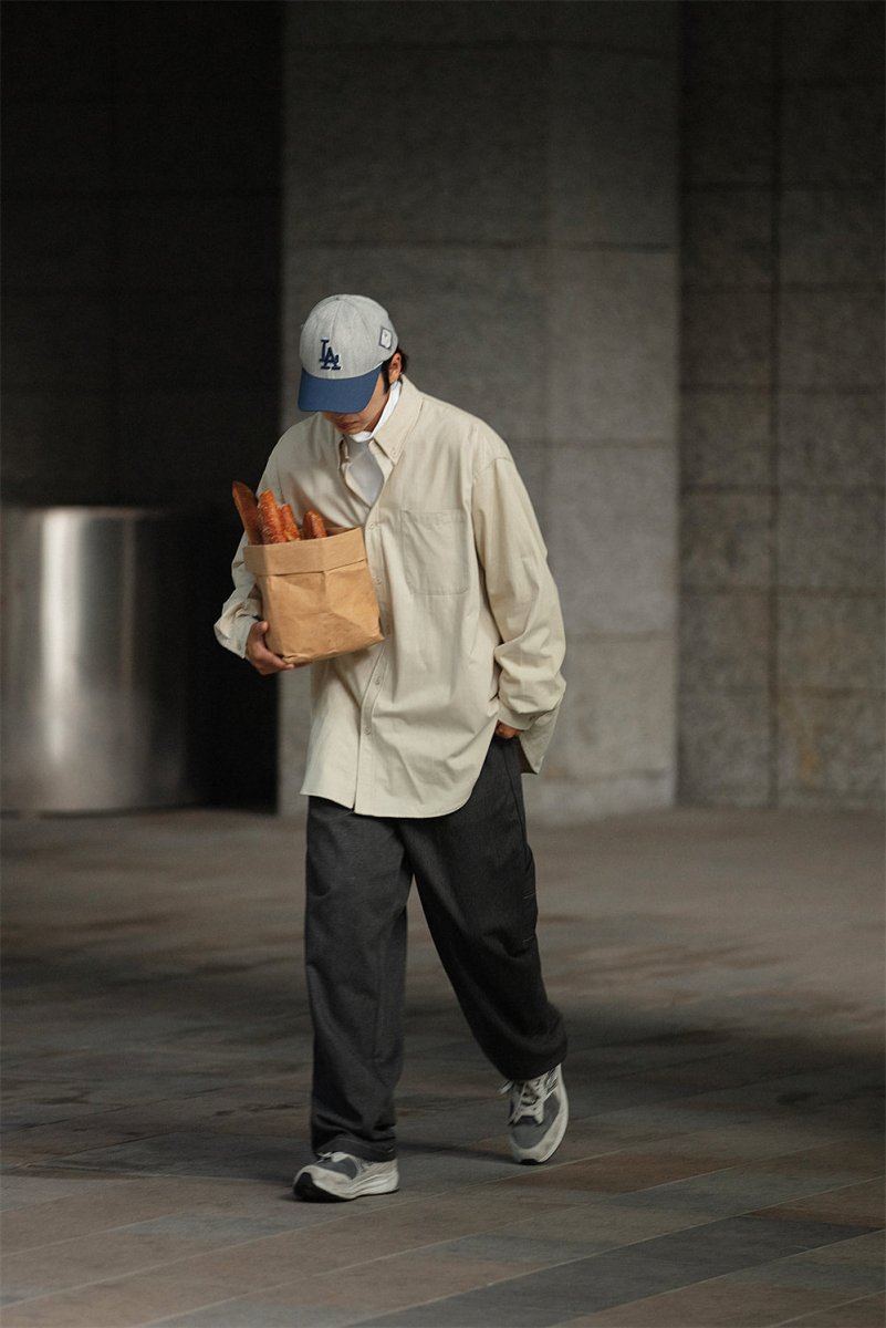 Big silhouette retro shirt /ビックシャツ N3698 - NNine