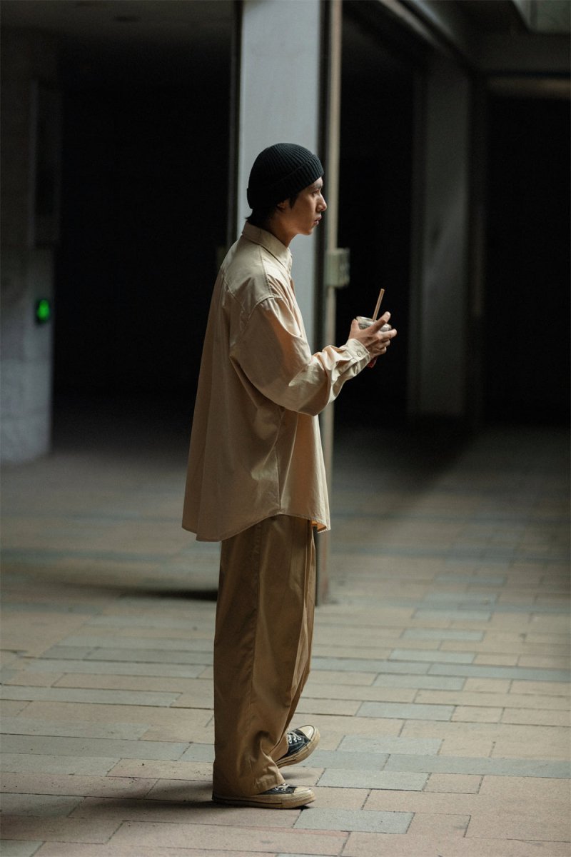 Big silhouette retro shirt /ビックシャツ N3698 - NNine