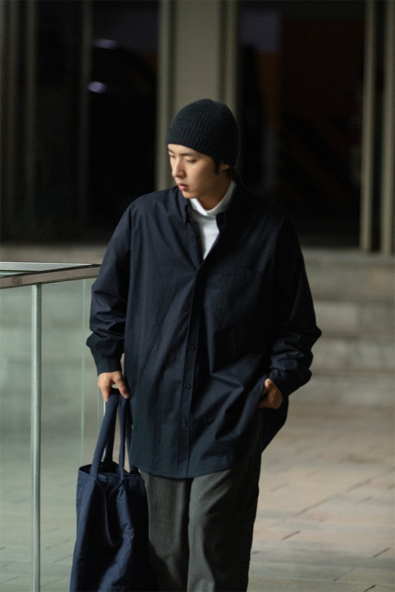 Big silhouette retro shirt /ビックシャツ N3698 - NNine