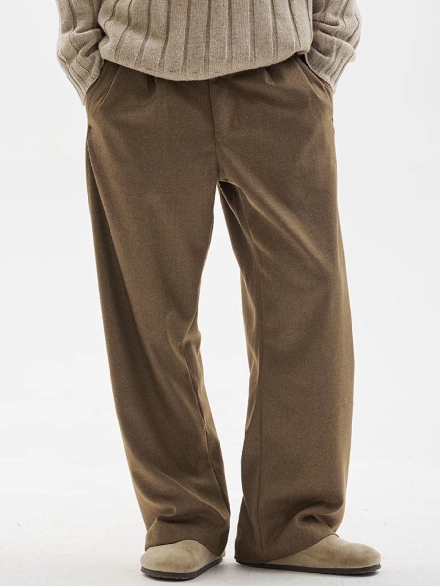 brushed belt pants /ウーリーテックスタックスパンツ N4509 - NNine