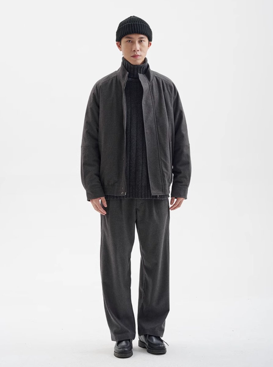brushed belt pants /ウーリーテックスタックスパンツ N4509 - NNine