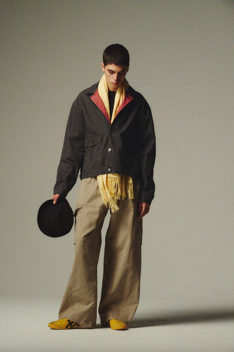 casual wide khaki pants N4477 - NNine
