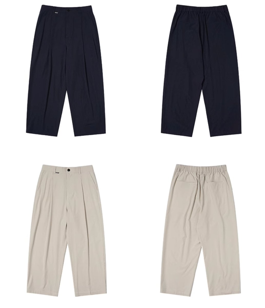 【冷感繊維】casual wide silhouette pants N4021 - NNine