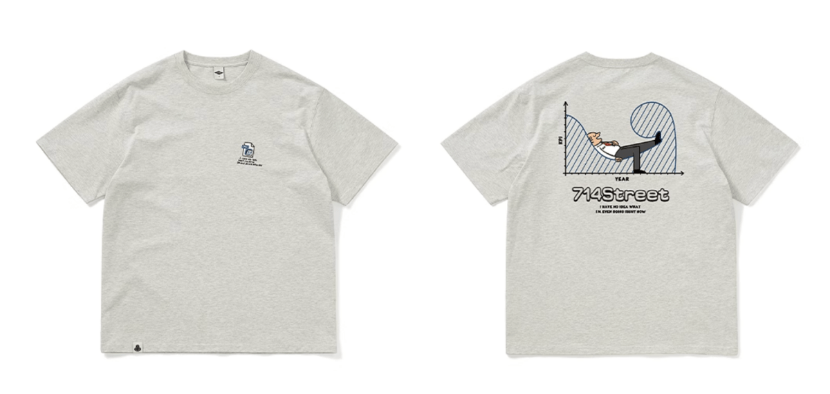 CHART BACK PRINT T - SHIRT N5210 - ファッション通販 NNine(ナイン)