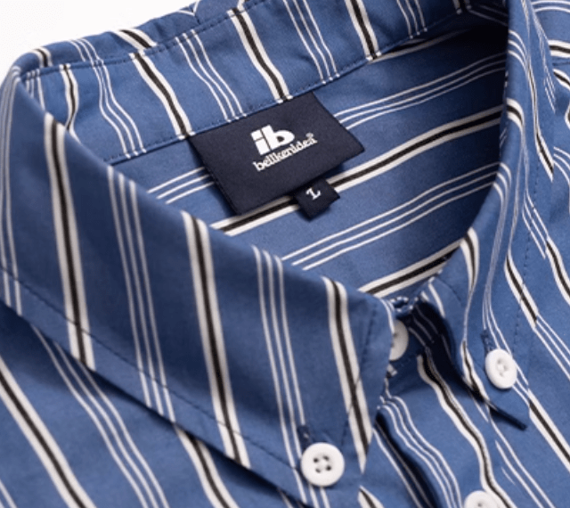 Contrast Striped Shirt / コントラスト ストライプ シャツ N5106 - ファッション通販 NNine(ナイン)