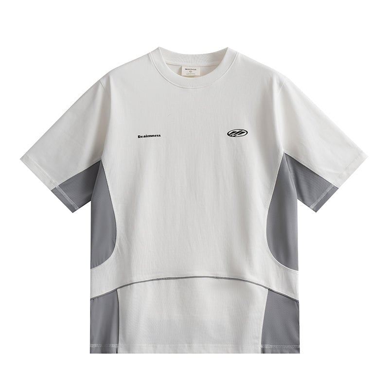 curve patchwork t - shirt / ユニフォームTシャツ N3726 - NNine