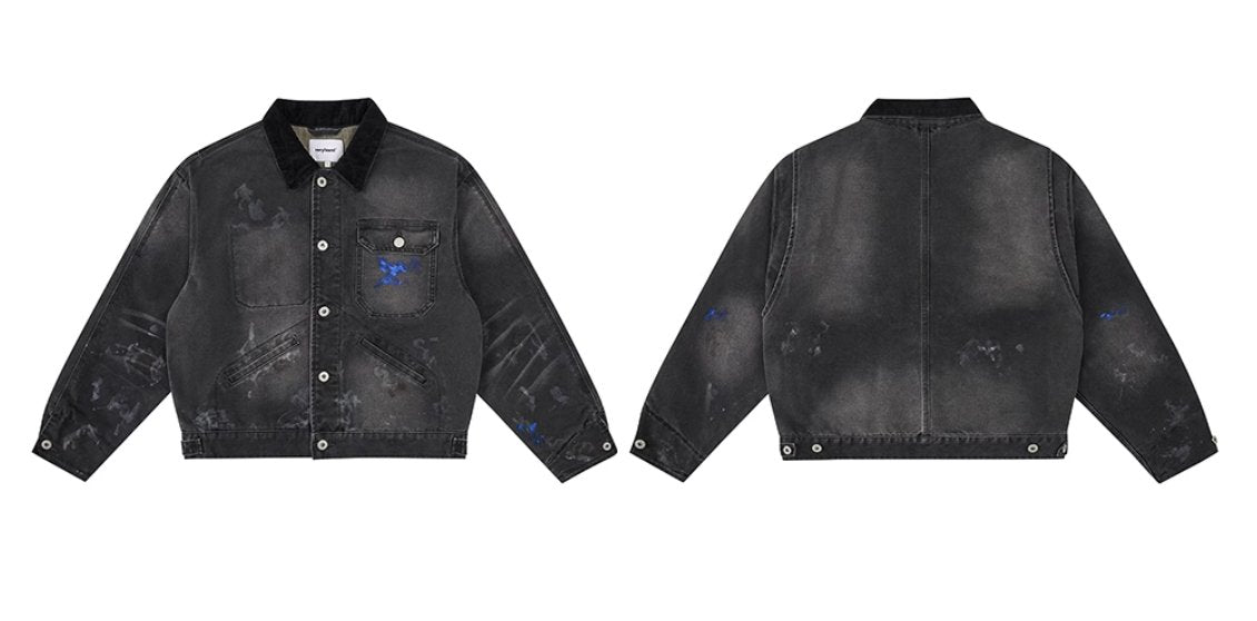 distressed detroit jacket N4653 - NNine