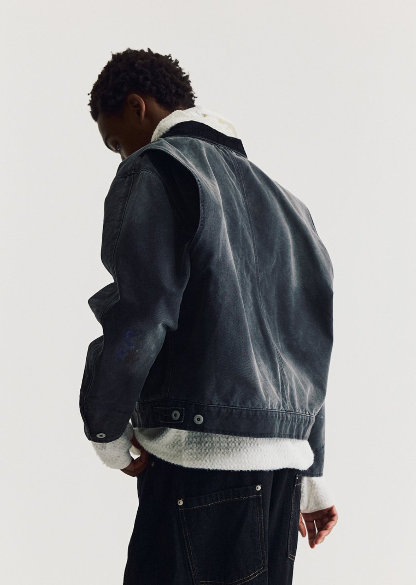 distressed detroit jacket N4653 - NNine